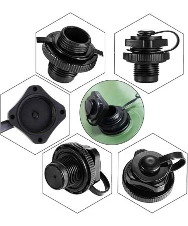 4Pcs Kayak Raft & Air Mattress Plug Replacement Set - White Spiral Air Valves for Inflatable Boats, Kayaks, and Airbeds - Buy Online on GoSupps.com