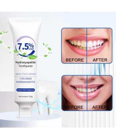 Hydroxyapatite Toothpastes for Enamel Protection and Tooth Strengthening Gentle Mint Fresh Breath Daily Use for Oral Health(5pc) - Buy Online on GoSupps.com