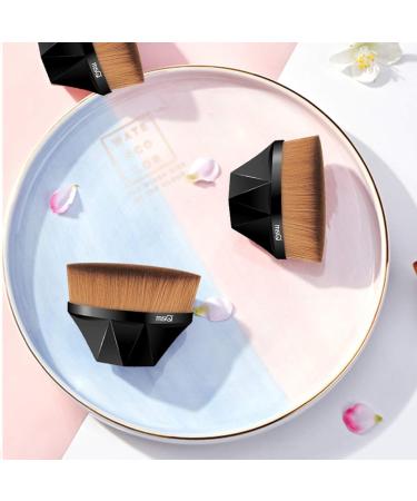 MSQ Liquid Foundation Brush - Premium Synthetic Bristles for Blending Creams & Concealers - Easy to Carry - Black - Buy Online on GoSupps.com