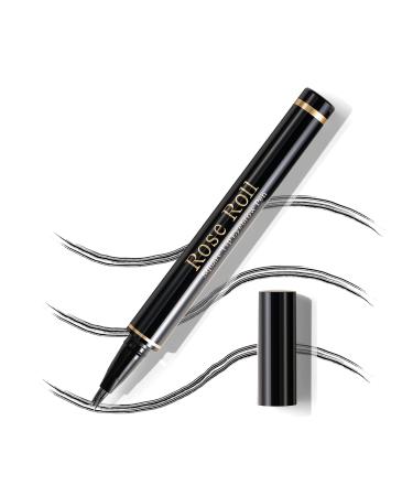 Crayon sourcils Microblading tanche avec brosse poils souples Feutre Sourcils Couleur longue dur e D finissez un maquillage tr s naturel Noir Brun tre