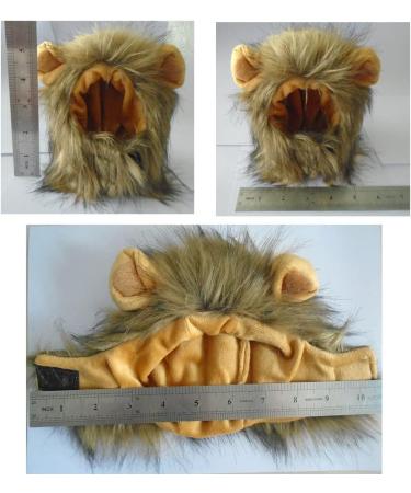 Bello Luna Lion Hair Headgear for Dogs & Cats | Lion Mane Wig Cosplay Costume for Puppies | Halloween Christmas & Festival Party - Buy Online on GoSupps.com