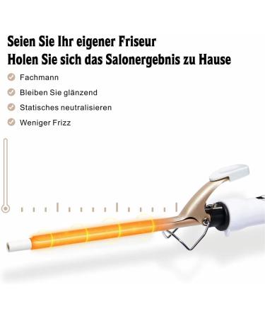 Reyke 9mm Mini Curling Iron - Professional Ceramic Adjustable 120-220 Fast Heating Includes Heat-Resistant Glove & Hair Clips for International Shipping - Buy Online on GoSupps.com