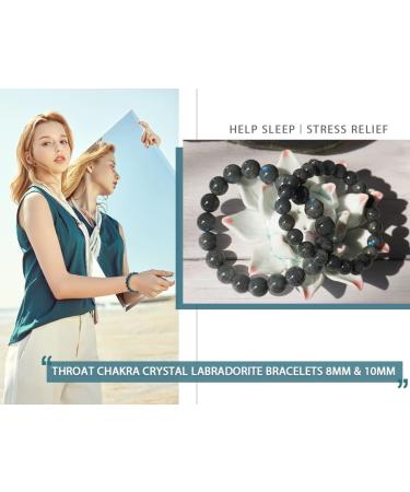 Feng Shui Labradorite Bracelet Set for Men | Root Chakra Gemstone Jewelry | Luck, Wealth, Stress Relief - Buy Online on GoSupps.com