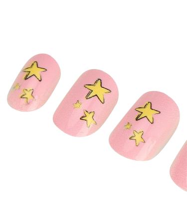 Beautiful Cartoon Pattern Fake Nails for Girls | Removable Glue-On Nail Art | Ideal for Nail Technicians & Home Use - Buy Online on GoSupps.com