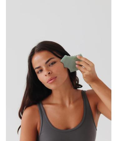 Buy Green Aventurine Gua Sha Stone Enhance Your Skincare Routine | International Shipping Available - Buy Online on GoSupps.com