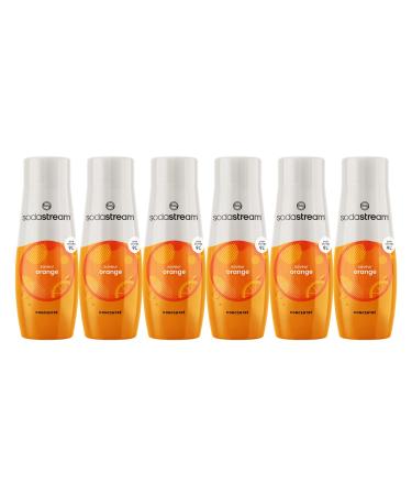 sodastream SODASTREAM Concentrates Pack of 6 Orange Concentrates Up to 54 Litres of Drinks 440 ml