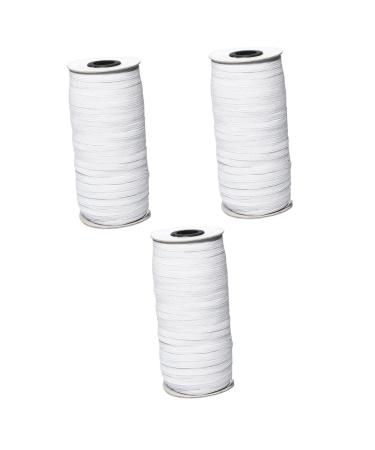 Clispeed 3st Elastic Cordel Sew Elastic Cordelband Elastic Band Knitting Mask rubbish replacement rubber tumor High elasticity ear loop rope lanyard thread white