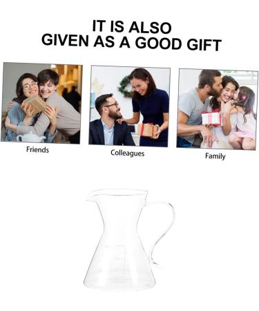 Zerodeko Glass Pitcher Glass Coffee Pour Over Coffee Maker Decanter High Tensile Silica Glass Large Office Glass Coffee Pot Glass Water Pitcher - Buy Online on GoSupps.com