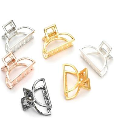 Hair Clips Clip Simple Alloy Small Grab Clip Bath Clip Hair Claw Hair Accessories(Color:H120 bright silver) - Buy Online on GoSupps.com