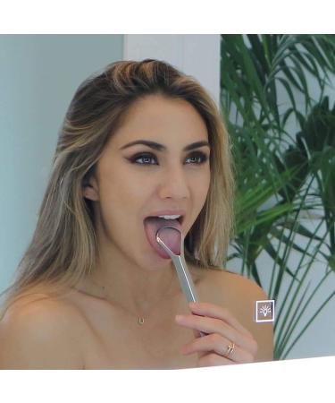 GuruNanda Stainless Steel Tongue Scraper - 2 Pack for Bad Breath & Oral Care - Buy Online on GoSupps.com