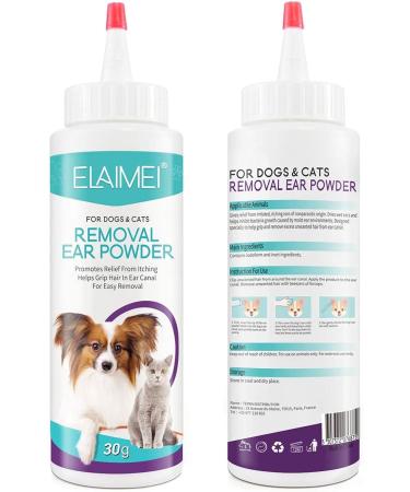 Pet Ear Powder Painless Hair Removal Powder Pet Health Care for Dogs Cats Pet Ear Health Care Cleaning Supplies - Buy Online on GoSupps.com