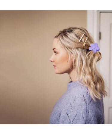 10 PCS Cute Small Flower Hair Clips for Women and Girls - Cream Color Floral Hair Claw Accessories - Buy Online on GoSupps.com