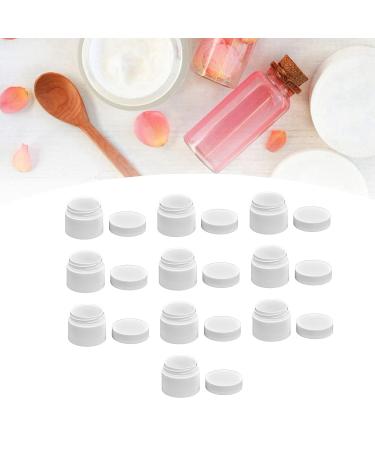 10Pcs Round 5g Reusable Cream Bottles, White - Refillable Serums & Cream Containers - Buy Online on GoSupps.com