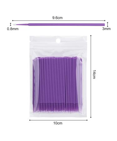 Takuza 200 Pcs Disposable Eyelash Brush - Perfect for Eyelash Extensions Lifting & Makeup Applicator (Purple) - Essential Beauty Accessory - Buy Online on GoSupps.com