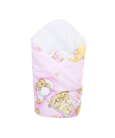 Baby Swaddle Wrap Blanket/Newborn Cotton Swaddling Sleeping Bag 0 to 3 Months (Ladders Pink) 5