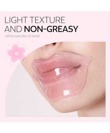 AKARY Sakura 10 Pieces Hydrating Lip Mask - Collagen Crystal Gel Pads for Moisturizing Fine Lines Reduction & Dead Skin Removal | Anti-Chapped Lip Care - Buy Online on GoSupps.com