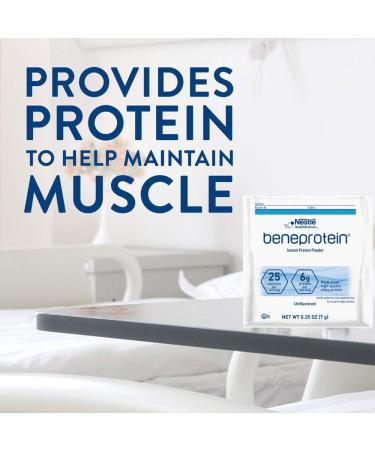 Beneprotein Instant Protein Powder Packets - Unflavored 0.25 OZ (12 Pack) | High-Quality Protein for International Shipping - Buy Online on GoSupps.com