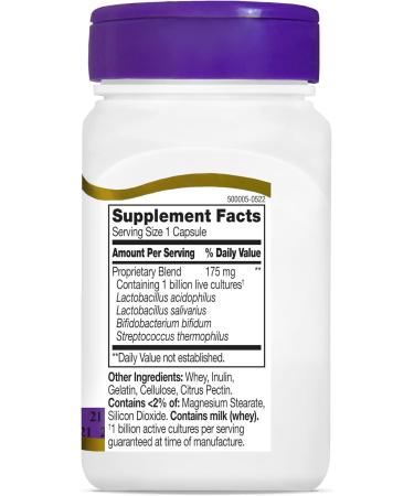 21st Century Acidophilus Capsules, 100 Count (21339) (Pack of 2) - Buy Online on GoSupps.com