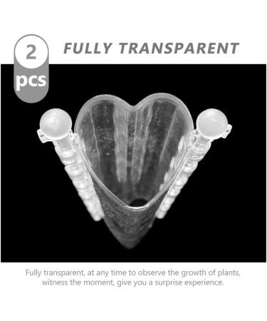SUPVOX 2pcs Stereotypes for Growth Forming Design Transparent Accessories Vegetable Heart Growing Tools - Buy Online on GoSupps.com