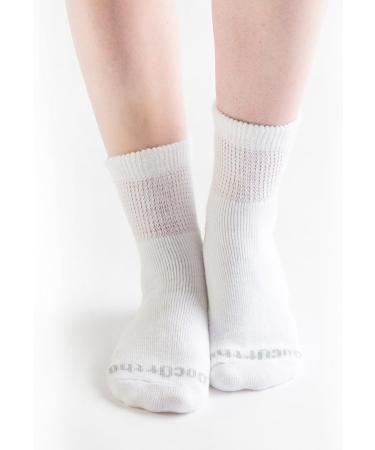 Doc Ortho Ultra Soft Loose Fit Diabetic Socks 3-Pack XL - White 1/4 Crew - Buy Online on GoSupps.com