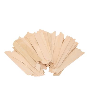 50Pcs Wooden Waxing Sticks Large Wax Applicator Sticks Wax Spatulas Applicator for Hair Removal Wood Craft Sticks(slanted pointed)