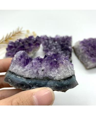 Natural Amethyst Cluster Raw Stones Ornaments Stones Purification GiftsOre Can be Used for (Size : 100-120grams) 90-100grams - Buy Online on GoSupps.com