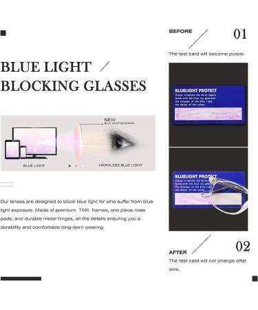 FONHCOO Blue Light Filter Glasses for Women - Super Lightweight TR90 Anti-Fatigue Computer & Gaming Glasses (Transparent) - Buy Online on GoSupps.com