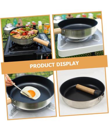 HAKIDZEL Camping Portable Pan Non Stick Cooking Utensils Egg Pan Non Stick Fry Pan Griddle Pan Pans Camping Cookware Flat Skillet Pan for Eggs Stainless Steel Induction Cooker Egg Boiler - Buy Online on GoSupps.com