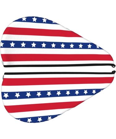 American Patriotic Stars and Stripes Microfiber Hair Towel | Super Absorbent Coral Velvet Wrap for Long Curly & Thick Hair | Quick Dry Towel for Women - Buy Online on GoSupps.com