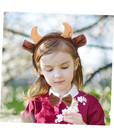 FRCOLOR Animal Headgear Headband Made of Cattle Horn Animal Cosplay Headband Photo Prop Animal Headbands for Women Demon Cattle Clothing Accessories Child Horns Fabric - Buy Online on GoSupps.com