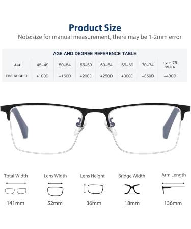 Shop Durable Progressive Multifocus Photochromic Reading Glasses for Men | Anti-Blue Light Multifocal Readers | Black 1.5x - International Shipping Available - Buy Online on GoSupps.com