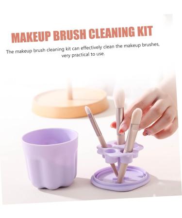 Healeved 2 Sets Makeup Brush Cleaning Bowl Makeup Brush Washing Too Silicone Brush Cleaning Pad Cleansing Brush Makeup Brush Cleaning Pad Brush Cleaner Kit Scrubber Self Made 8.5X8X6.8CMx2pcs Violetx2pcs - Buy Online on GoSupps.com