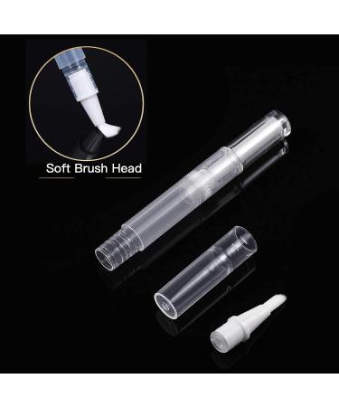 WEBBYBEAR 100 Pieces 3ml Empty Cuticle Nail Oil Pen with Brush Tip - Cosmetic Lip Gloss & Eyelash Growth Tube - Buy Online on GoSupps.com