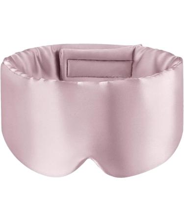 Breathable Silk Eye Mask - Adjustable Comfortable Sleep Mask with Headband - Soft Eye Sleeping Tool in Pink - Buy Online on GoSupps.com