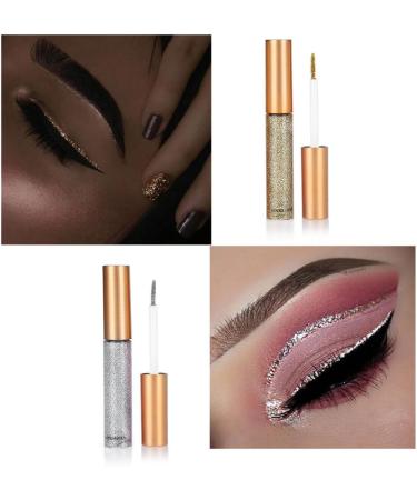 10Pcs/Set Waterproof Sparkling Eyeliner Liquid Eyeliner Glitter Diamond Eye liner Liquid Shining Metallic Eyeliner Pen Long-lasting Eye Shadow Makeup for Christmas Thanksgiving Day Party Cosplay - Buy Online on GoSupps.com