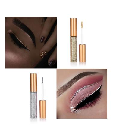 10 Colors Liquid Eyeliner Set - Waterproof Shiny Metallic & Glitter Makeup Kit for Wedding & Cosplay - Buy Online on GoSupps.com