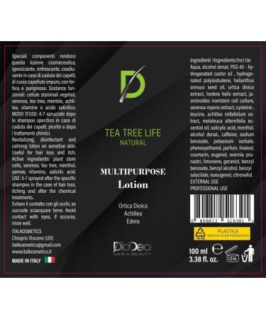  DIODEA Tea Tree Life Multipurpose Anti-Hair Loss Lotion 100ml Purifying - Buy Online on GoSupps.com