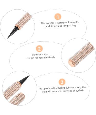 Mipcase 1pc Eyeliner Fake Eyelashes Eyelash Glue Pen for False Lashes Makeup Pen Miss Retouching Pen Diamond 1 count (Pack of 1) As Shown - Buy Online on GoSupps.com