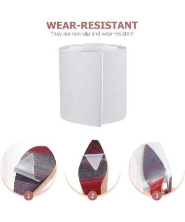 FRCOLOR Transparent Sole Stickers - Slip Resistant Waterproof Shoe Sole Protectors & Heel Inserts | Non-Shoe Pads | 10x100cm - Buy Online on GoSupps.com