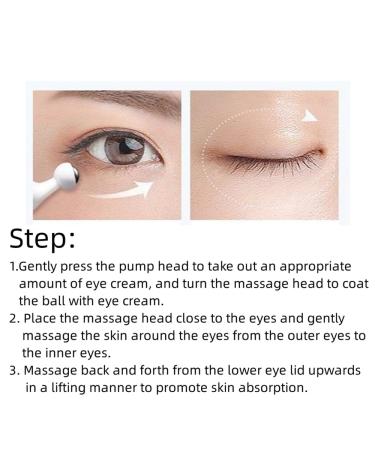 Snail Peptide Under Eye Cream - 73% Snail Mucin & 2% Nicotinamide for Dark Circles & Puffiness with 360 Roller Ball | Anti-Wrinkle Eye Treatment - Buy Online on GoSupps.com