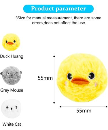 Molbory 3-Piece Plush Cat Balls | Interactive Sound Toy for Kittens | Soft Cat Balls for Play & Engagement - Buy Online on GoSupps.com