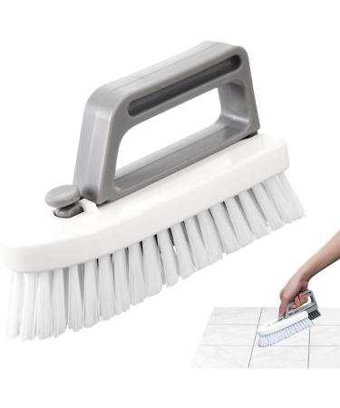 Scrubbing Brush - Scrub Brush for Cleaning | Household Cleaning Tool with Handle | Crevice Cleaning Brush | Hard Bristle Brush for Shower | Household Cleaning Brush for Indoor Carpet Bathroom Bathtub - Buy Online on GoSupps.com
