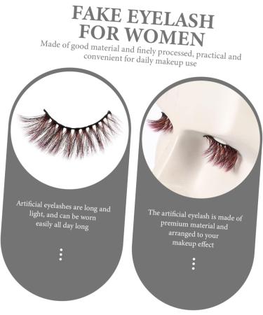 20 Pairs Colored False Eyelashes Party Diy Fake Lashes Cosplay Fake Eyelashes Party False Eyelashes Stage Makeup Supply 3d Eyelashes Cosmetics Artificial Imitation Girl - Buy Online on GoSupps.com