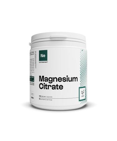 100% Pure Magnesium Citrate | French Minerals Dosed for Athletes For Recovery & Energy Cardiovascular Protection Vegan Dietary Supplement | Nutrimuscle | 400 Capsules