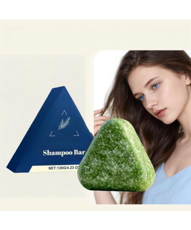 BRVLY Triangle Shampoo Bar herbal hair strengthening soap with volumizing and oil control solid shampoo bar for women and men hair thinning nutrient older women and gray 3 - Buy Online on GoSupps.com
