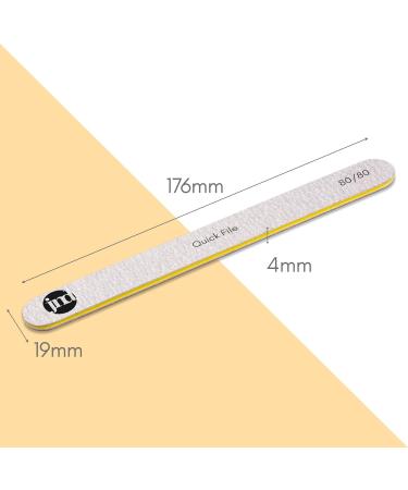 New* JND Professional Salon Grade Double Sided Emery Board Nail Files Buffer Polisher Natural Manicure Pedicure Acrylic Gel Nails (5Pack) (80/80) 80/80 5.0 - Buy Online on GoSupps.com