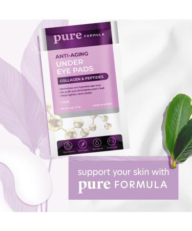 Collagen & Peptides Under Eye Patches - Reduce Puffiness & Dark Circles - Firming Anti-Aging Pads - Cruelty-Free Korean Skin Care - 5 Pairs - Buy Online on GoSupps.com