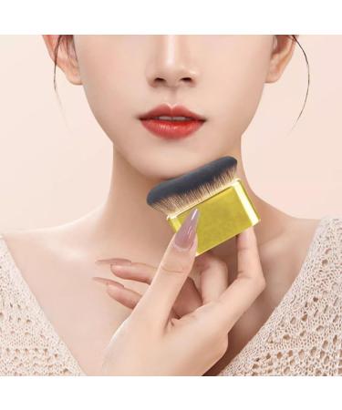 PuraQuot Gold Multi-Function Makeup Brush for Loose Baking Powder Blush Self Tanning Brush Self Tanner Applicator Brush Foundation Body Makeup Brushes Self Tan Brush - Buy Online on GoSupps.com