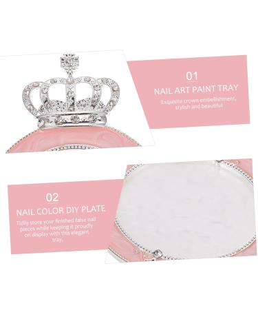 Ipetboom 2 Pcs Palette Eyeshadow Display Stand - Acrylic Manicure Nail Tool Tray for Pegboard - Assorted Colors 11x7.5cm - Buy Online on GoSupps.com