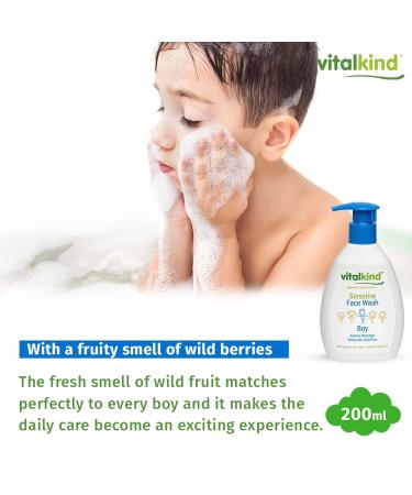 Premium Natural Sensitive Face Wash for Boys | Safe & Gentle Children's Cosmetic - Buy Online on GoSupps.com